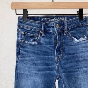 cropped wide legged jeans